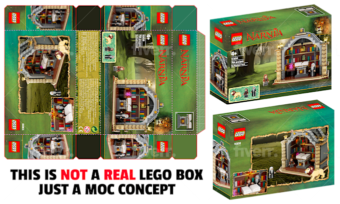 create the design of the packaging of your lego box